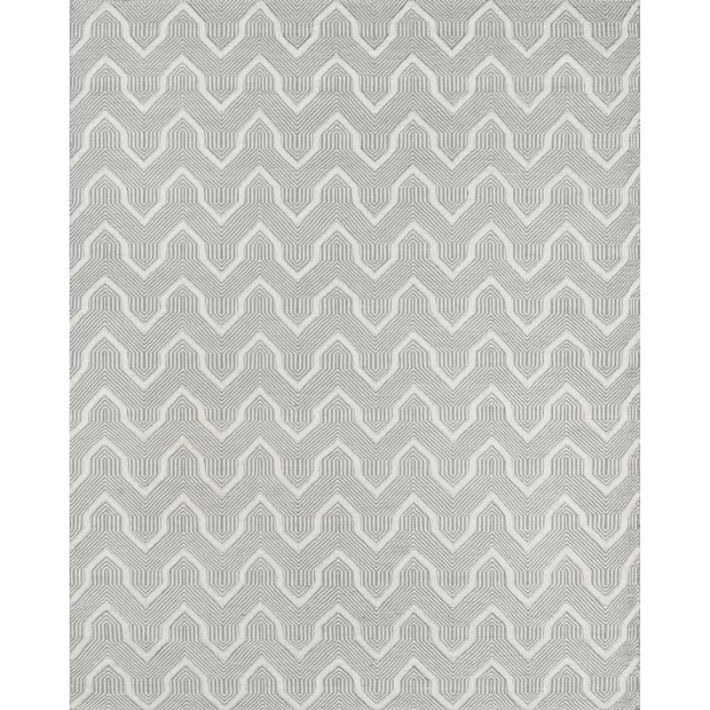 Erin Gates by Momeni Langdon Prince Hand Woven Wool Area Rug - 2' x 3' - Grey - Rectangle