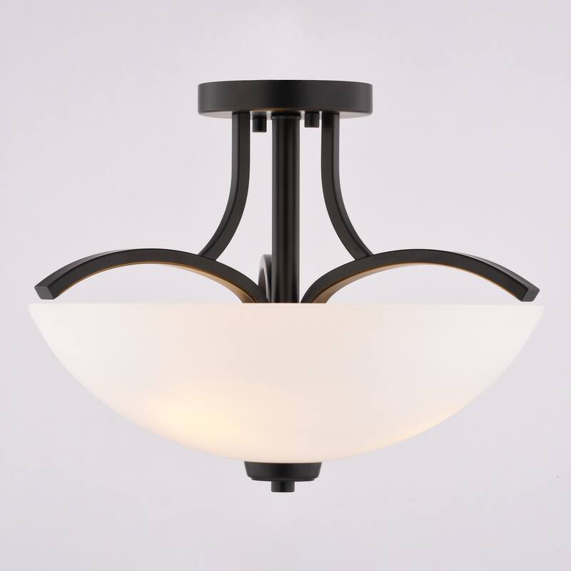 Vaxcel Lighting C0341 River Grove 3 Light 15" Wide LED Semi-Flush Bowl