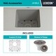 preview thumbnail 24 of 47, Lexicon Undermount Quartz 15 Inch Single Bowl Kitchen Sink Kit