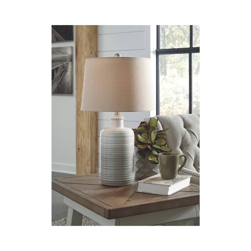 Signature Design by Ashley Marnina Ceramic Table Lamp (Set of 2)