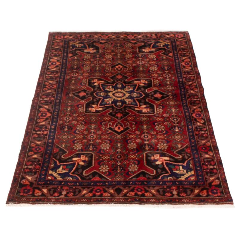 ECARPETGALLERY Hand-knotted Konya Red Wool Rug - 4'5 x 7'3