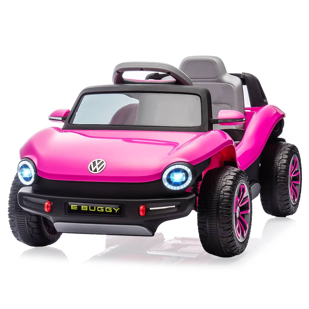 12V Licensed Volkswagen Beetle Ride-On Car for Kids with Remote Control, Battery Powered Electric Vehicle Toy