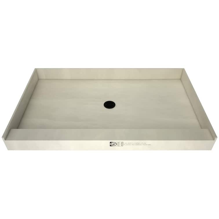Tile Redi P3672CPVC Redi Base 72" x 36" Rectangular Shower Base with