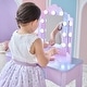 preview thumbnail 5 of 9, Teamson Kids Wooden Kids Vanity Pretend Play Toy Set with Touch Sensor Mirror, LED Lights, and Storage Drawer Toddlers and Kid