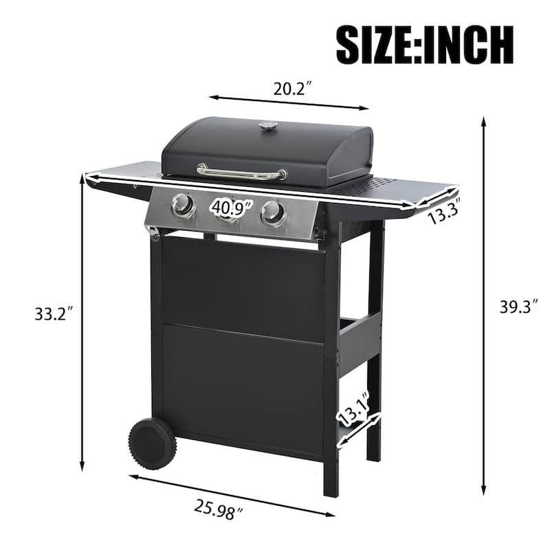Propane 3 Burner Barbecue Grill Stainless Steel