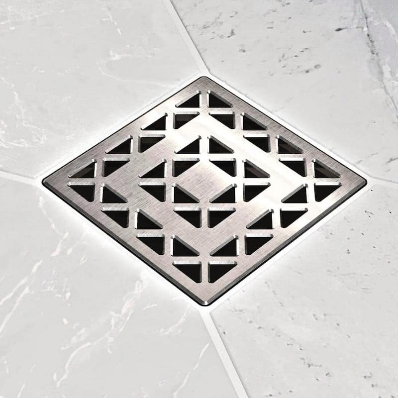 Ebbe America E4802-BN LATTICE - Brushed Nickel - Unique Drain Cover - Brushed Nickel