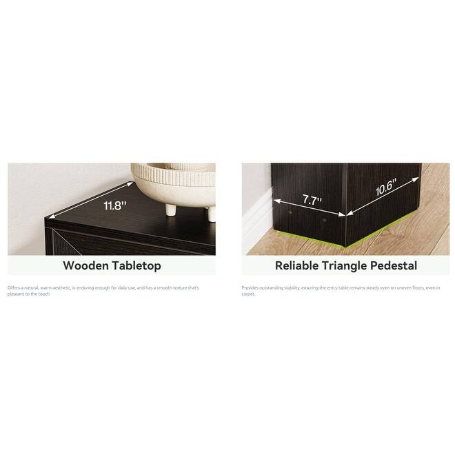 63" Black Modern Farmhouse Console Table, Extra Long Sofa Table Behind Couch for Entryway or Living Room