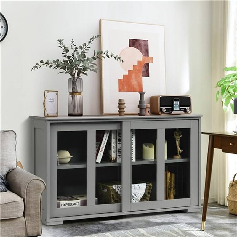 Stackable Buffet Storage Sideboard - 41.9"D x 13"W x 24.5"H