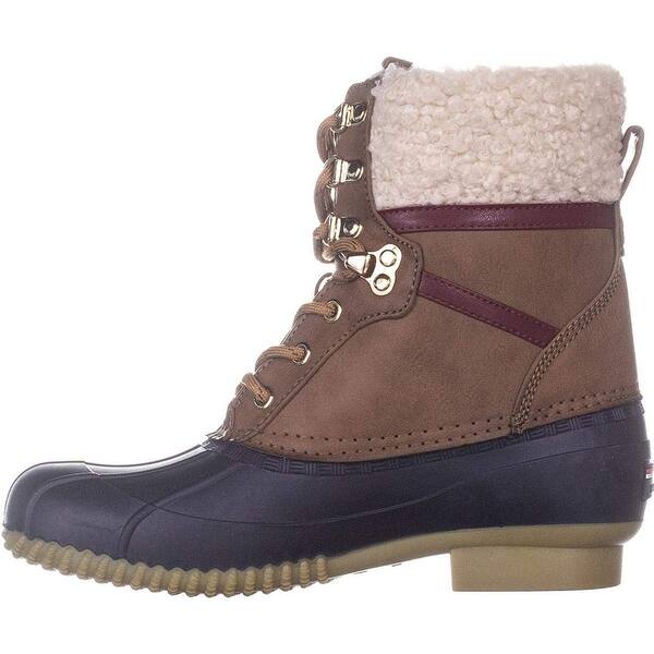 Shop Tommy Hilfiger Womens Rian Faux Leather Ankle Rain Boots