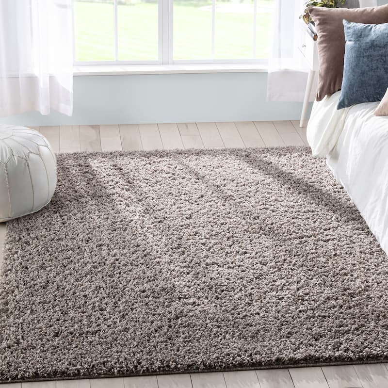 Well Woven Elle Basics Emerson Shag Area Rug - 6' 7" x 9' 6" - Beige / Grey