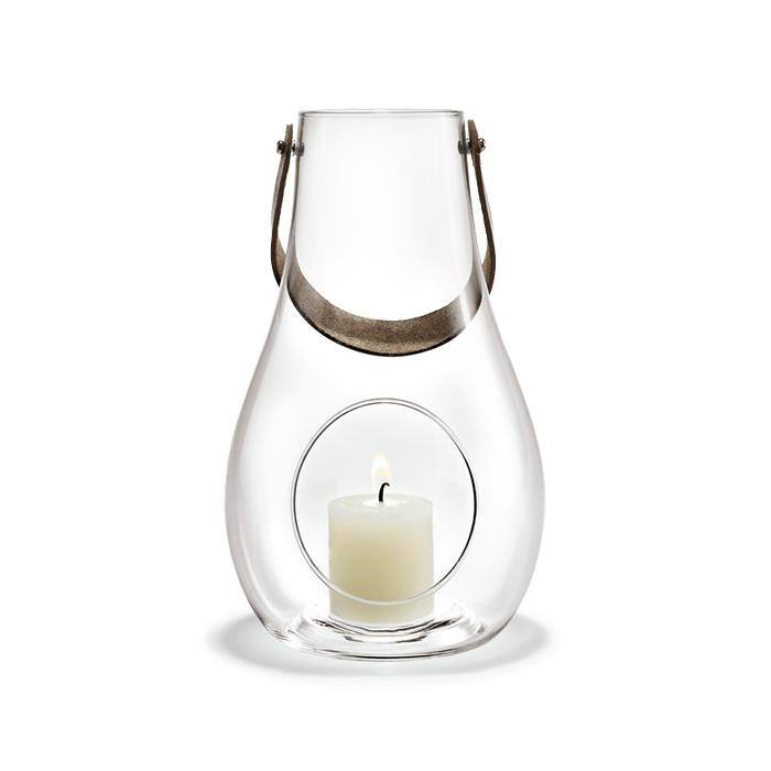 Holmegaard Design with Light Lantern, Clear - 9.8"