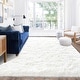 preview thumbnail 36 of 126, Large Shaggy Home Decor Carpets Fluffy Area Rugs for Living Room Bedroom cream - 6'x9' - Rectangle