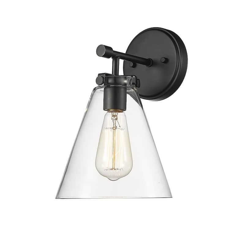 Aliza 1-Light Wall Sconce Matte Black - Matte Black - Matte Black