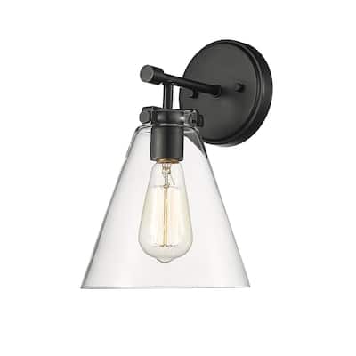 Aliza 1-Light Wall Sconce Matte Black - Matte Black