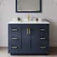 Option Dark Blue / White Quartz Top / Brushed Gold