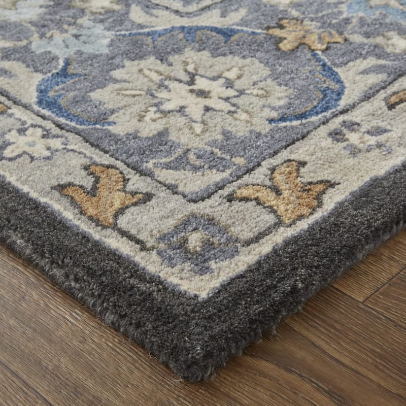 Vegi Floral Stain Resistant Area Rug By HomeRoots - 8' x 10'