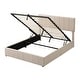 preview thumbnail 12 of 11, Upholstered Platform Bed with a Hydraulic Storage System