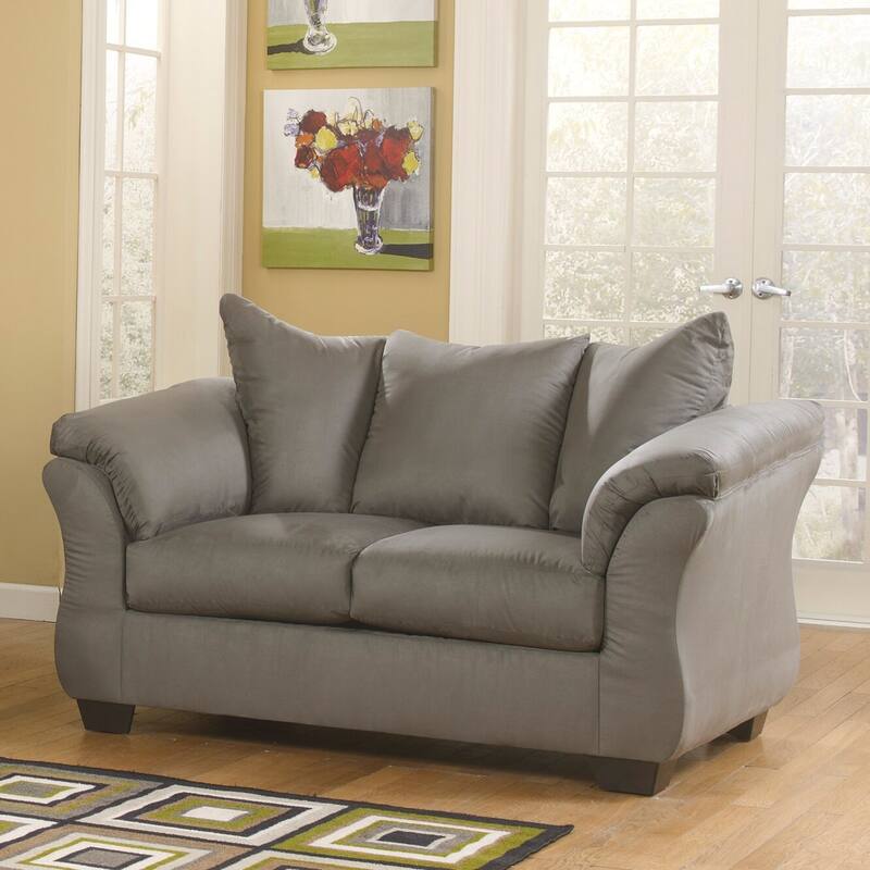 Signature Design by Ashley Darcy Gray Loveseat - 64" W x 37" D x 37" H