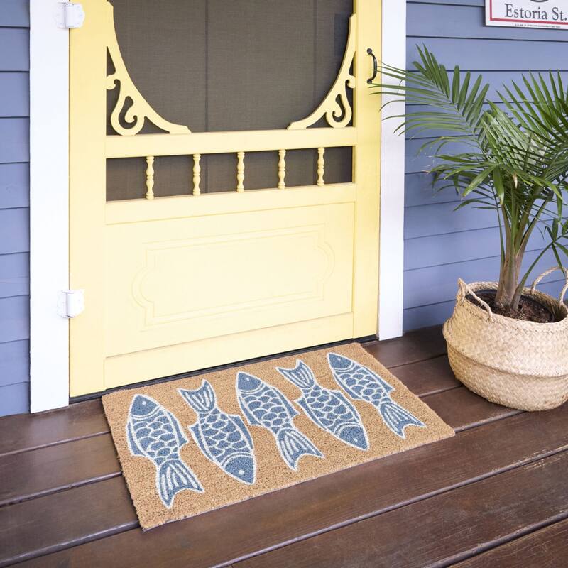 Fish Coastal 18" x 30" Doormat - 18" x 30"