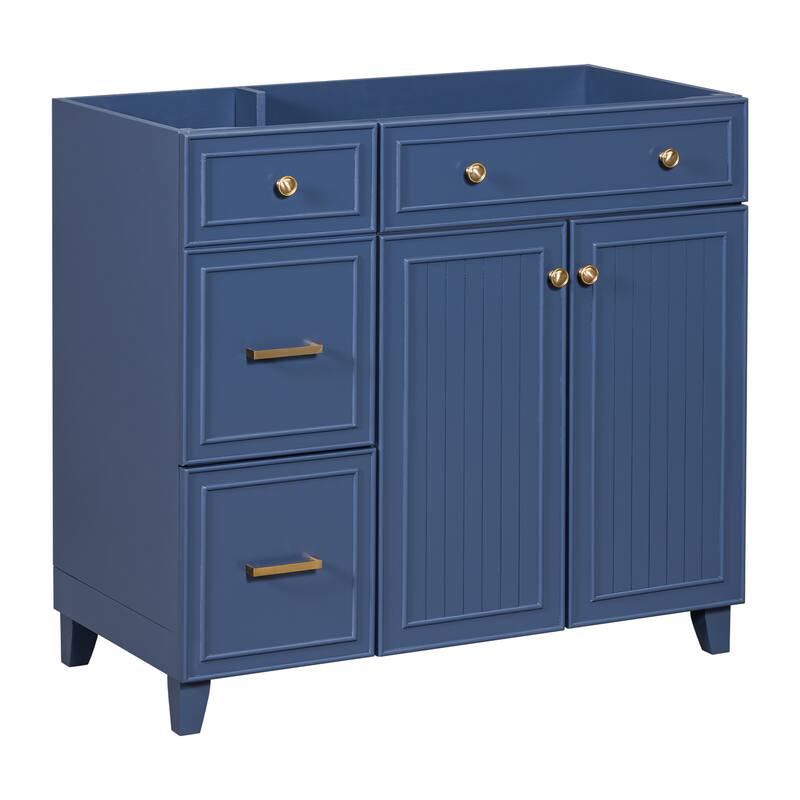 36-inch Bathroom Vanity Single Bathroom Cabinet with 2 Drawers