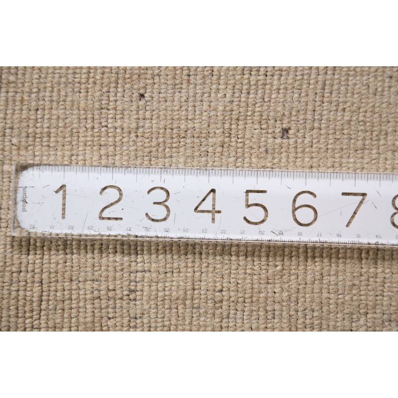 Light Brown Gabbeh Indian Area Rug Handmade Wool Carpet - 7'10" x 9'9"