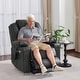 preview thumbnail 25 of 77, MCombo Electric Power Lift Recliner Chair Sofa with Massage and Heat, 3 Positions, USB Ports, Faux Leather