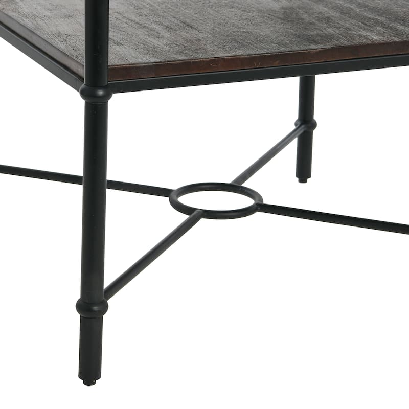 End Table with Storage Shelf