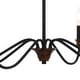 preview thumbnail 12 of 13, VAXCEL Annabelle 6-Light Farmhouse Candle Chandelier, Adjustable Height Hanging Ceiling Pendant Fixture