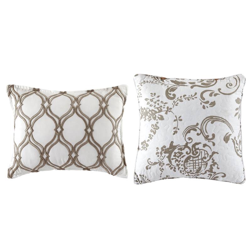 Serenta 5 Piece Printed Microfiber LA Boheme Quilt Set