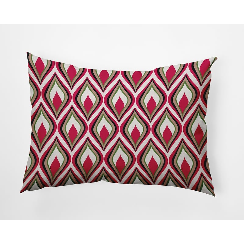 Feathers Accent Pillow - Fuschia - 14" x 20"