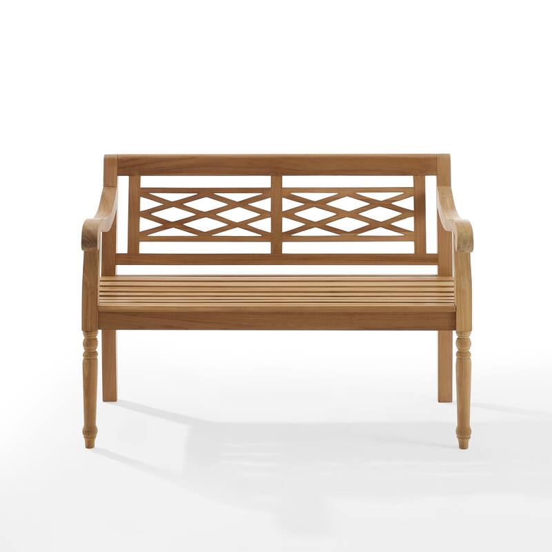 Crosley Olivier Indoor/Outdoor Teak Bench - 24"x47.25"x34.25"