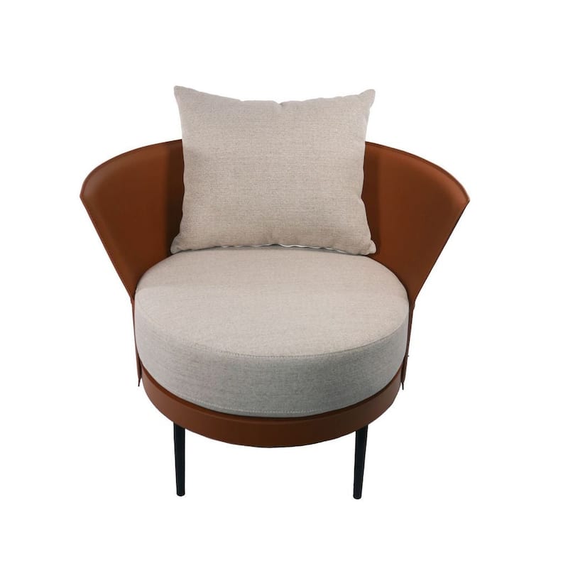 Adrien Lounge Chair in Caramel