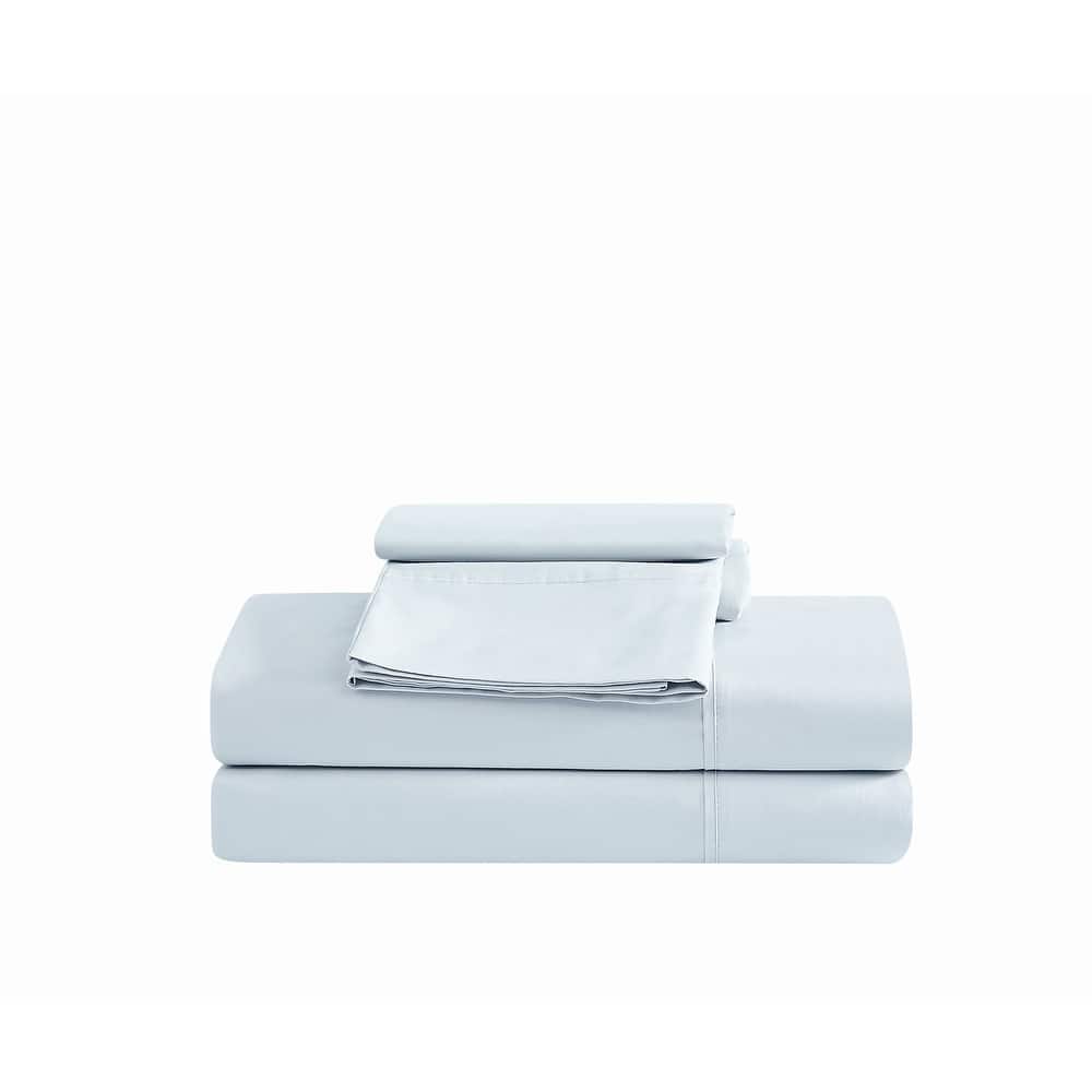 Vince Camuto Solid 400TC Percale 4 Piece Sheet Set