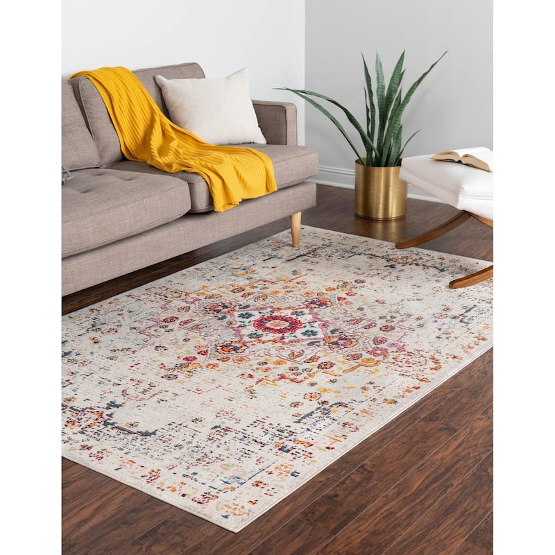 Traditional Kosmas Collection Area Rug - Beige - 8'x10'