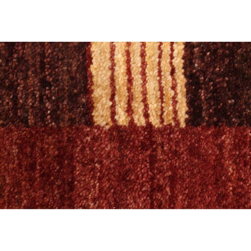 ECARPETGALLERY Hand-knotted Peshawar Ziegler Dark Brown Wool Rug - 6'0 x 8'8