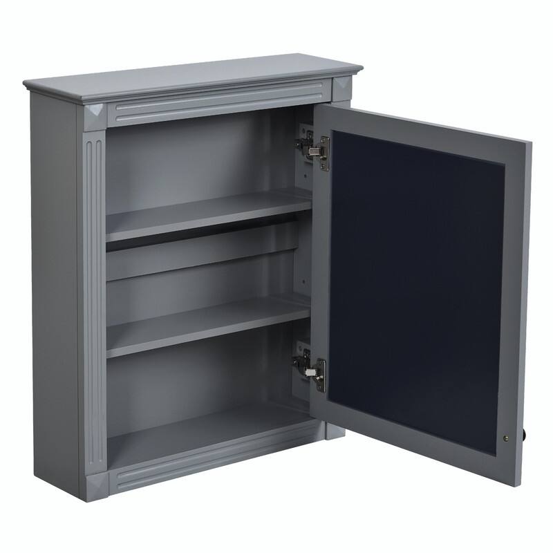 24" x 27" Wall-Mounted Medicine Cabinet with Mirror and Over-the-Toilet Space Saver Storage