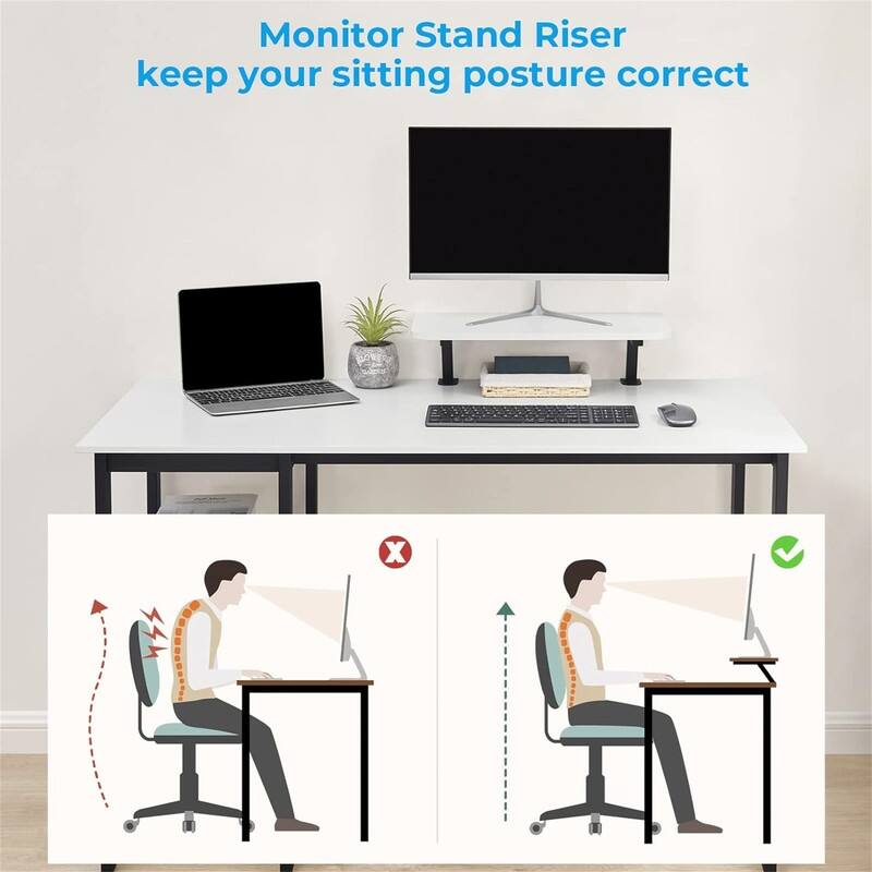 Computer Home Office Desk with Monitor Stand