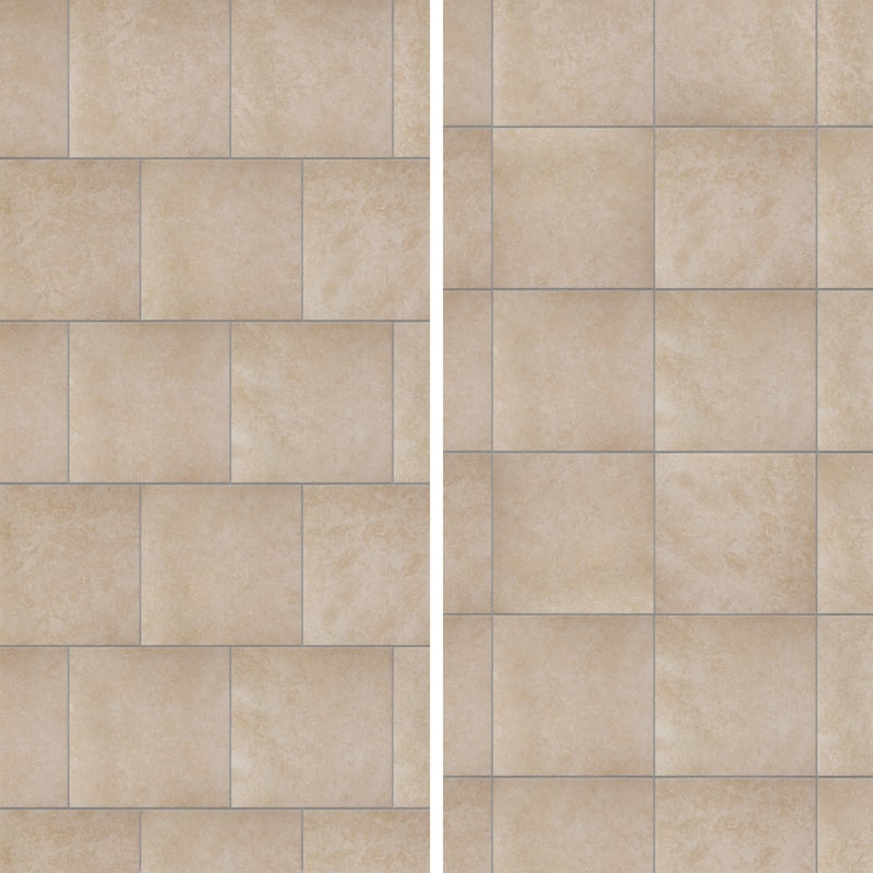 Merola Tile Roma Beige 13" x 13" Porcelain Floor and Wall Tile