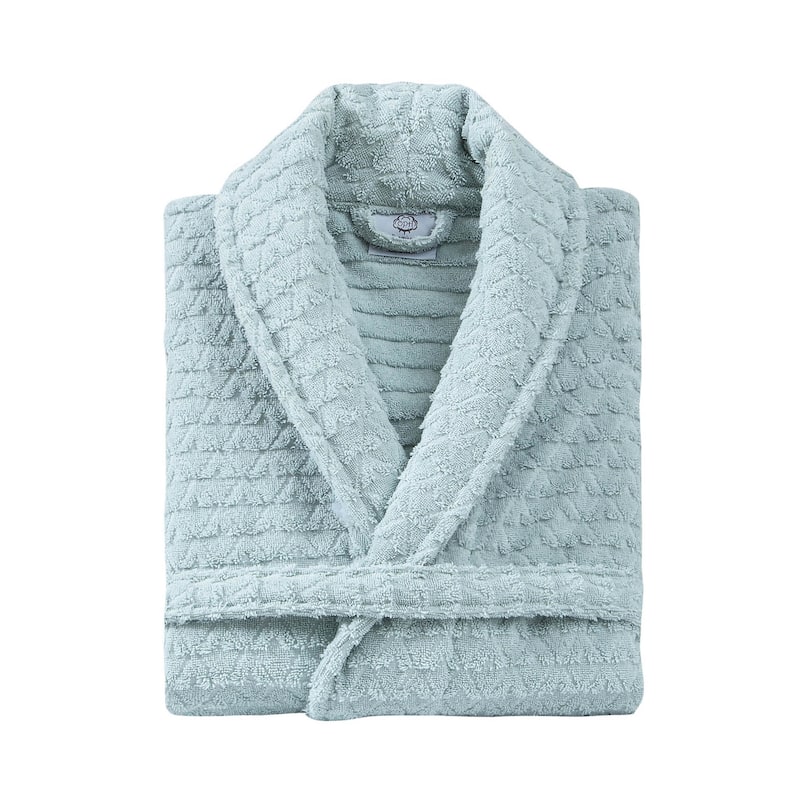 Ozan Premium Home Azure Bathrobes Collection 100% Turkish Cotton Unisex Terry Cloth Bathrobe