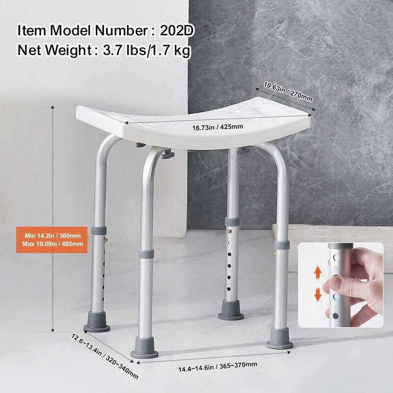 Shower Chair for Inside Shower for Elderly Disabled Adults Handicap