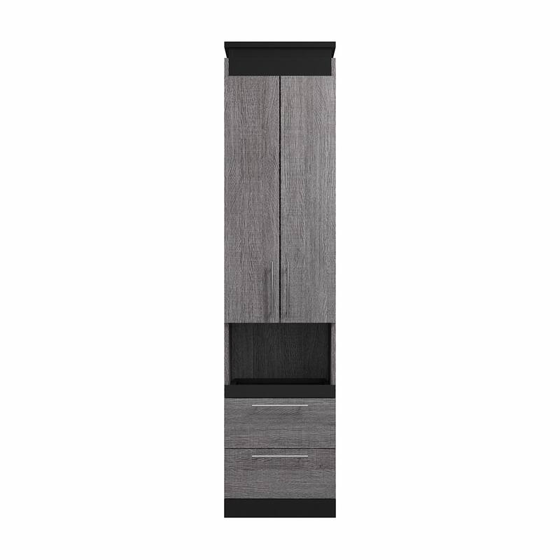 Orion Narrow Storage Cabinet with Drawers and Pull-Out Shelf by Bestar