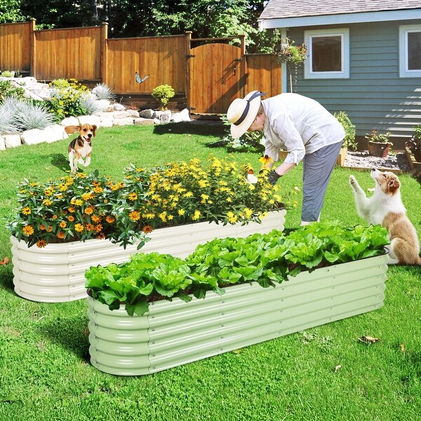Aoodor 9-in-1 Modular Aluzinc Metal Raised Garden Bed - On Sale