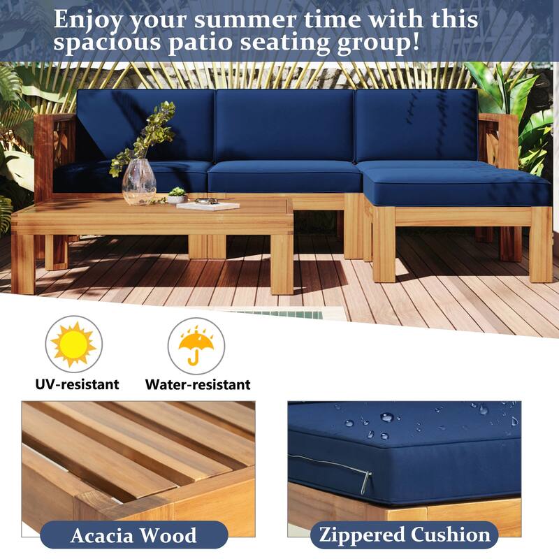 5-Piece Sectional Sofa Seating Group Set