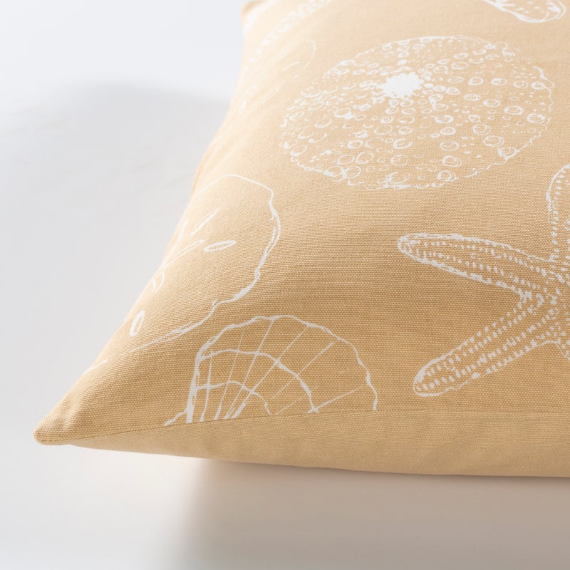 Artistic Weavers Samia Starfish and Shells Nature Throw Pillow