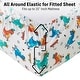preview thumbnail 2 of 82, HLC.ME Printed Kids Bed Sheets - Patterned Bed Sheet Set - Wrinkle Resistant & Ultra Soft - For Mattresses up to 15 Inches Deep