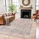 preview thumbnail 39 of 76, Vintage Washable Rug – Low Pile with Subtle Pattern, Perfect for Neutral Spaces in Living Room, Entryway, or Bedroom 7'7" x 9'6" - Blue