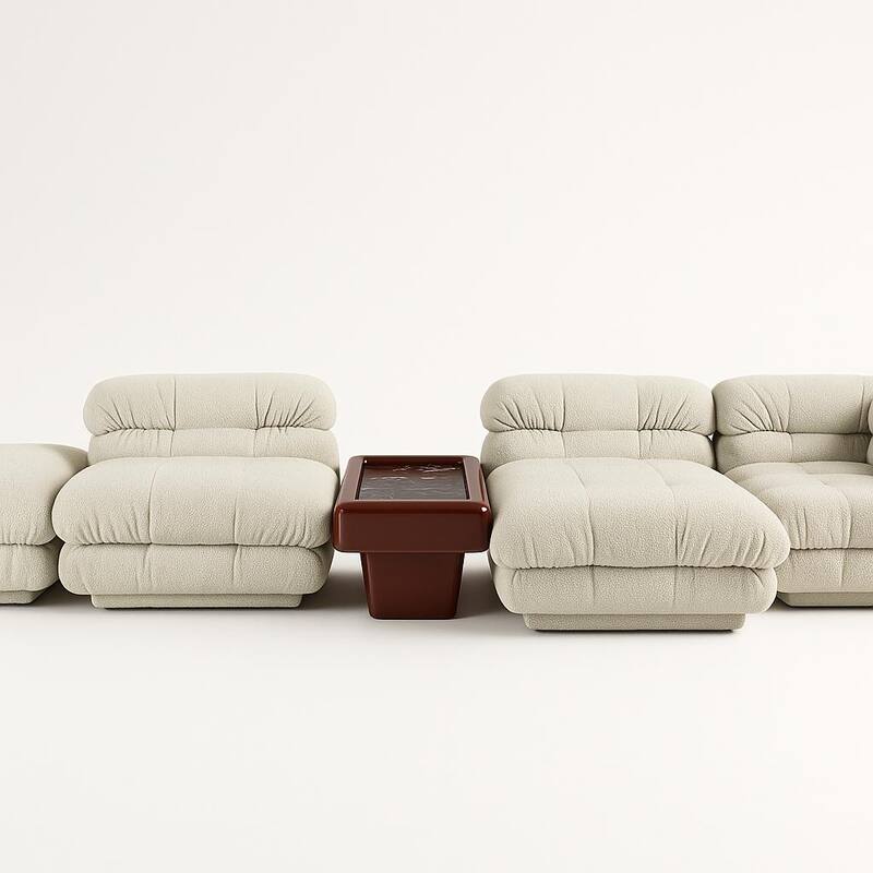 Gattis Home High Glossy Marble End Table