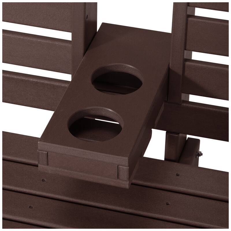 Nashville Poly 54 Inch Porch Swing with Folding Cup Holder