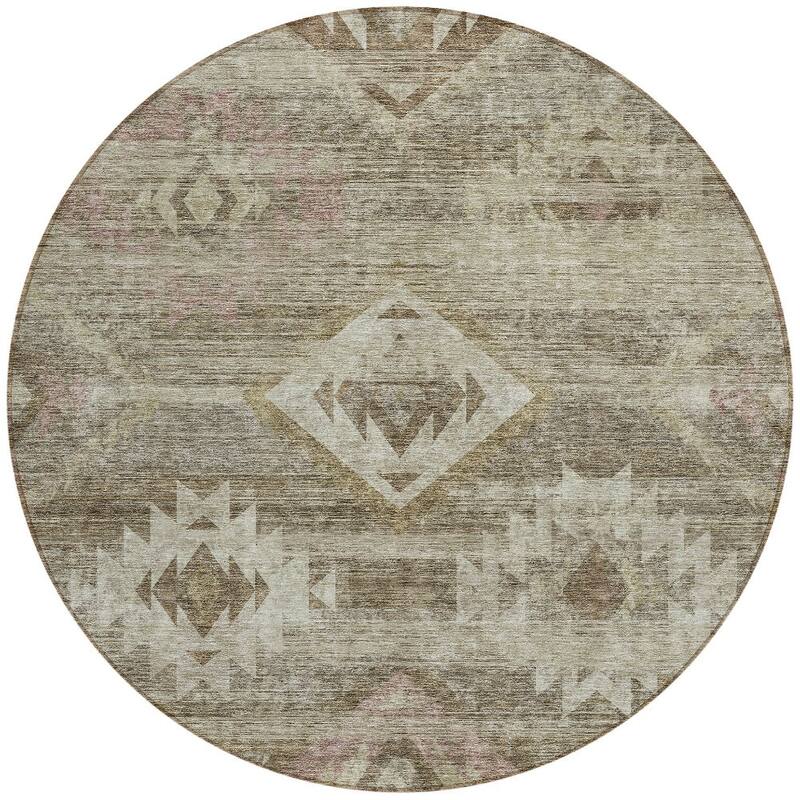 HomeRoots Southwestern Transitional Rectangle Outdoor Rug