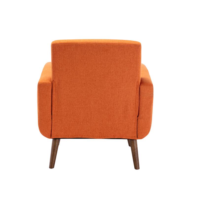 Porthos Home Suri Accent Chair, Fabric or PU Upholstery, Rubberwood Legs
